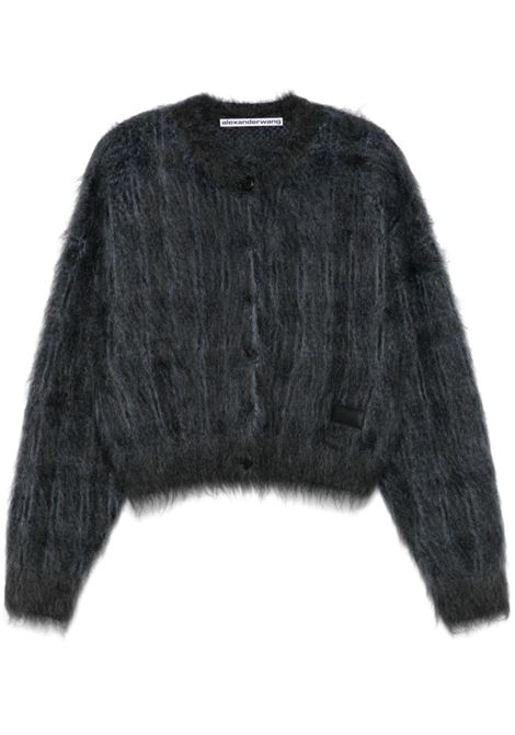 Maglione con motivo jacquard in nero Alexander wang - donna